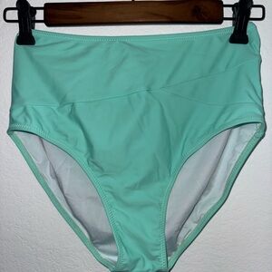 Mint Green High-Waisted Bikini Bottoms
